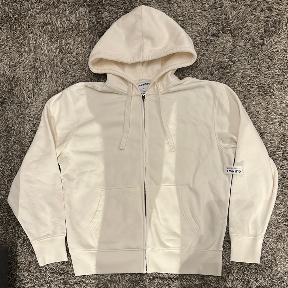 Old Navy Cream Zip-Up Hoodie